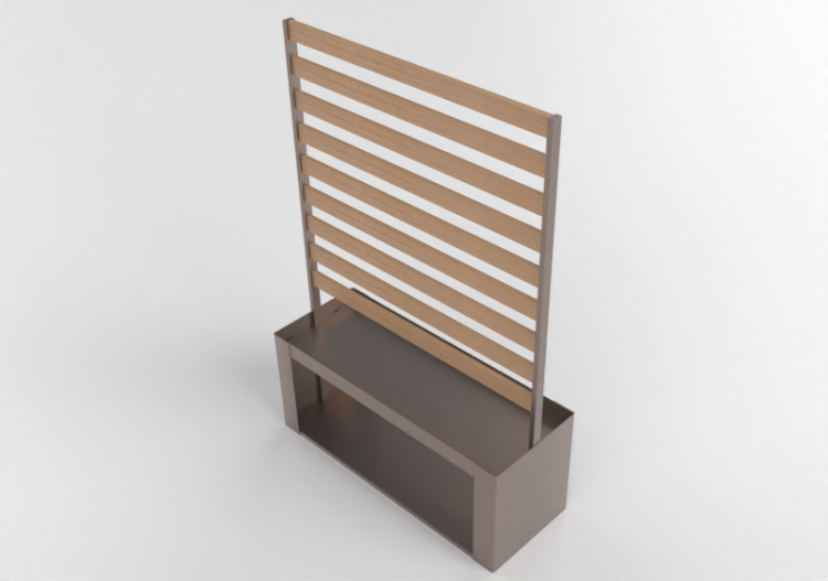 Accesorios 3D - Panel de lamas - Kokuyo - Patio - PPT P1218...