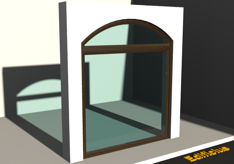 3D Tür/Fenster - SCHF[RB] 1F + 1OBL - ACCA software