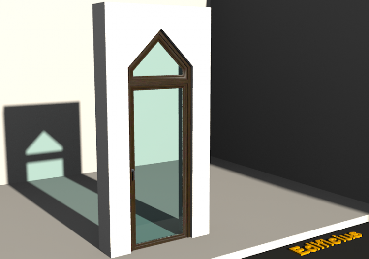 3D Tür/Fenster - SCHF[DT] 1DF + 1OBL - ACCA software