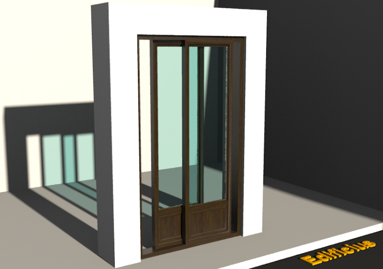 Menuiseries 3D - FN[R] 2BV[1P] - ACCA software
