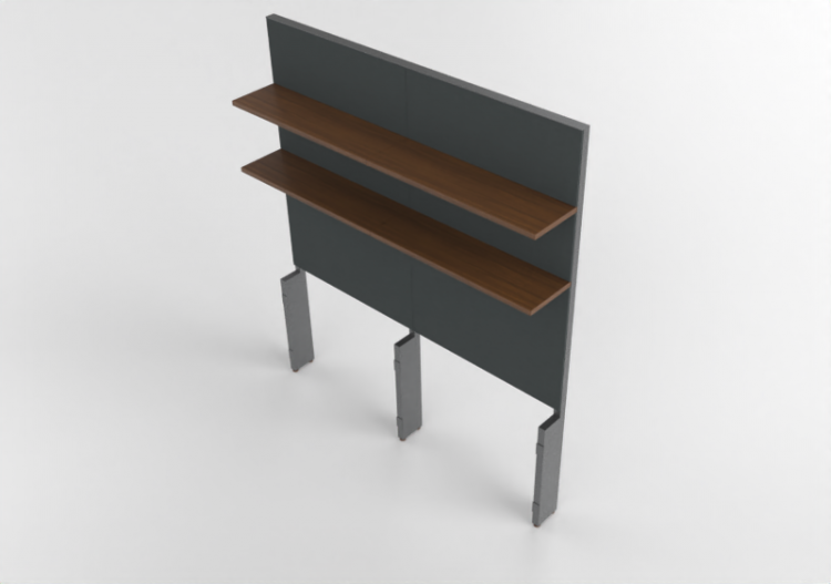 3D Furniture - Wooden Shelves - Kokuyo - Saibi Management -...