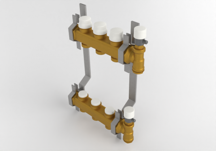 Collettore di distribuzione per impianti di riscaldamento...