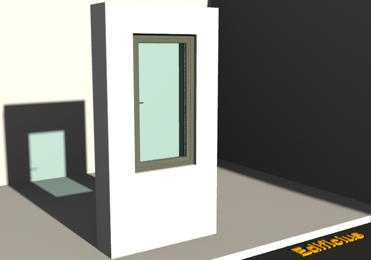 Esquadria 3D - JN[R] 1FB[1V] - ACCA software