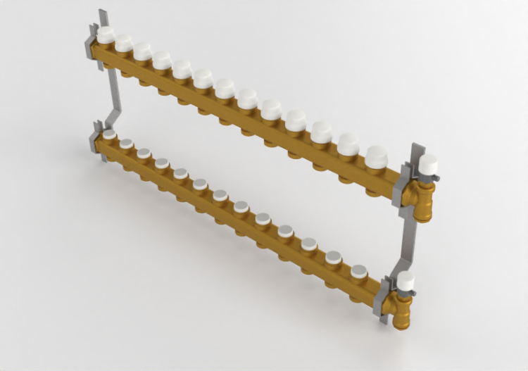 Collettore di distribuzione per impianti di riscaldamento...