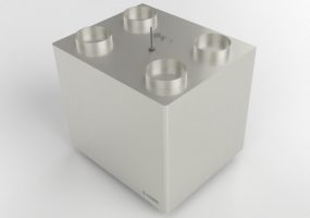 Unità di ventilazione meccanica verticale per installazione a parete 160mm