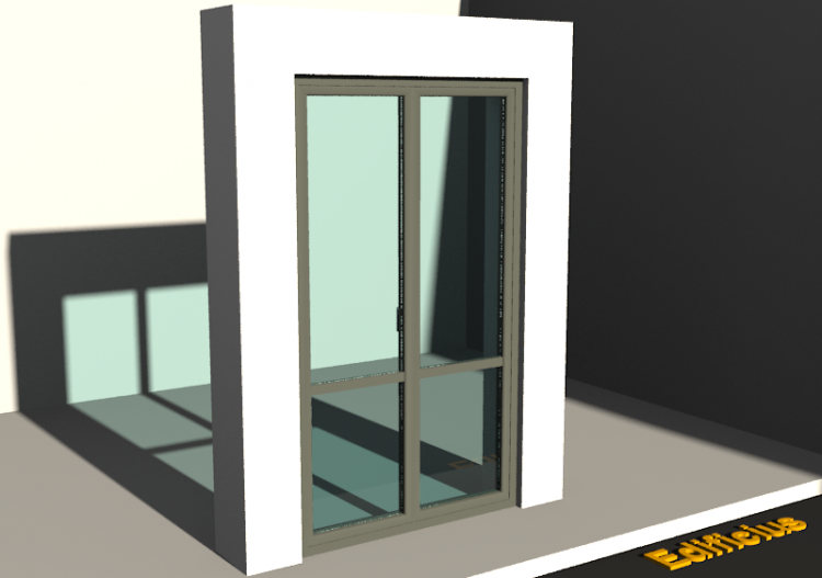 Esquadria 3D - JN[R] 2FB[2V] MM - ACCA software