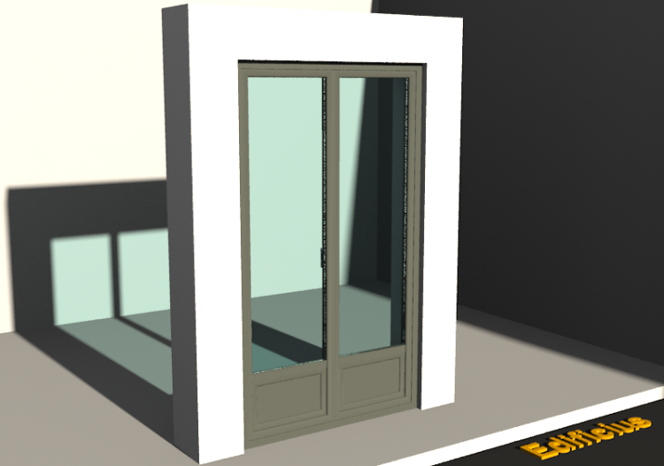 Esquadria 3D - JN[R] 2FB[1P] MM - ACCA software