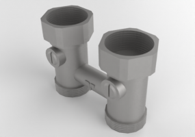 Two-pipe distributor with by-pass DN20 (3/4") - 3391BY - 339 0007