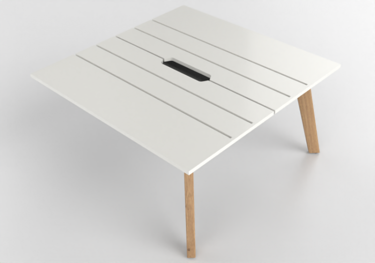 办公桌 - Modular desk in lacquered wood - Kokuyo - Solana -...