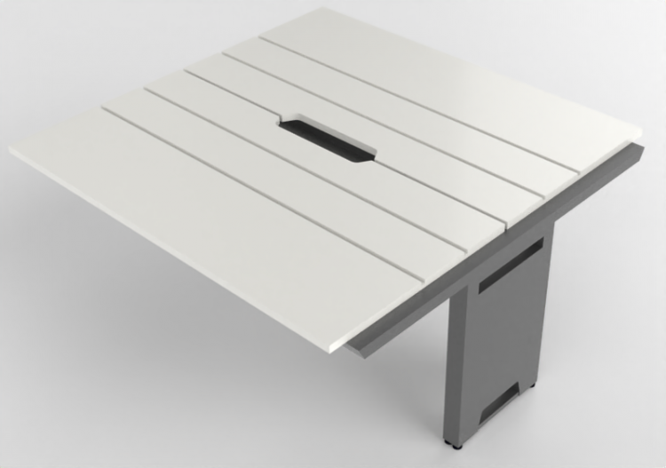 Escrivaninhas 3D - Escrivaninha modular de madeira...