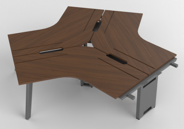 办公桌 - Modular desk in wood - Kokuyo - Solana - DSL ZS1212MW...