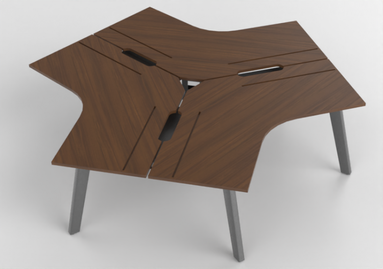 3D Desks - Modular desk in wood - Kokuyo - Solana - DSL...