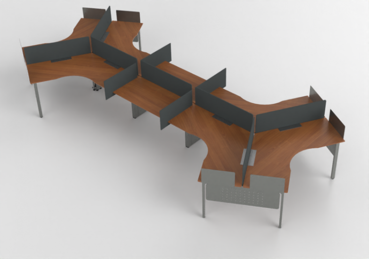 3D Schreibtische - Schreibtisch aus Holz - Kokuyo - Arch -...