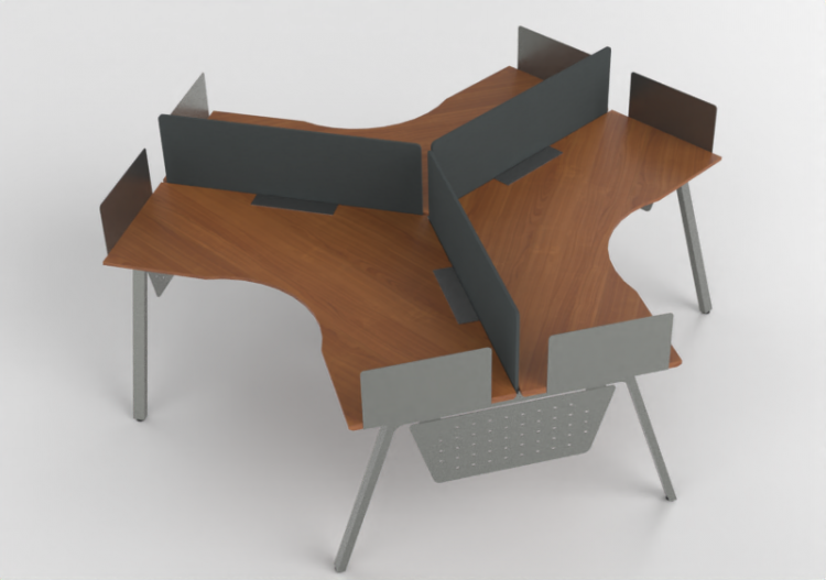 3D Schreibtische - Schreibtisch aus Holz - Kokuyo - Arch -...
