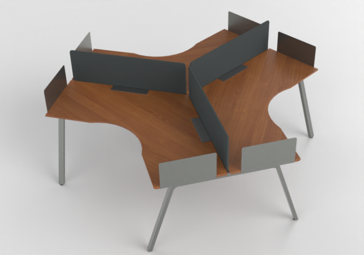 3D Schreibtische - Schreibtisch aus Holz - Kokuyo - Arch -...