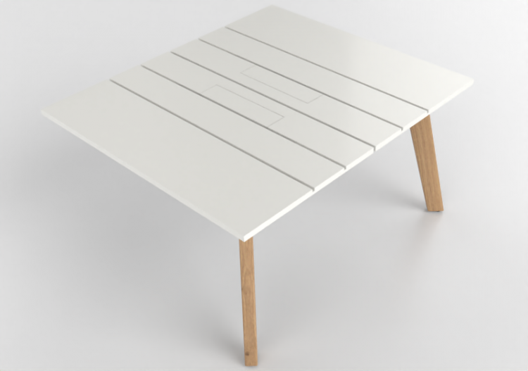 办公桌 - Modular desk in lacquered wood - Kokuyo - Solana -...
