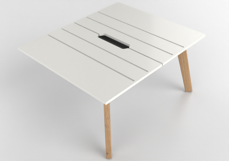 Scrivanie 3D - Scrivania modulare in legno laccato - Kokuyo...