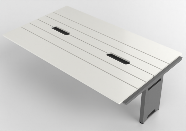 3D Desks - Modular desk in lacquered wood - Kokuyo - Solana...