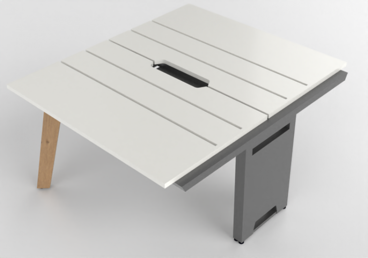 办公桌 - Modular desk in lacquered wood - Kokuyo - Solana -...