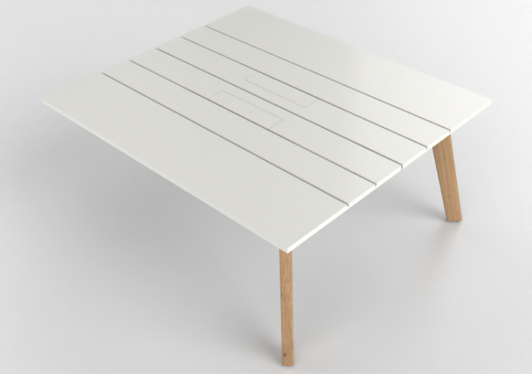 办公桌 - Modular desk in lacquered wood - Kokuyo - Solana -...