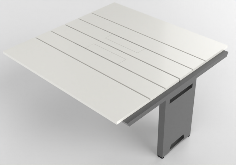Escrivaninhas 3D - Escrivaninha modular de madeira...