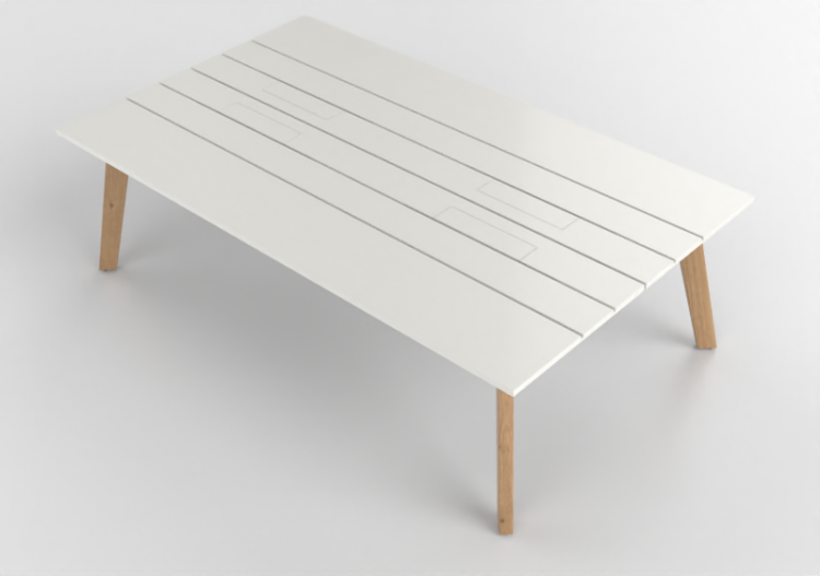 办公桌 - Wooden Desk laccato - Kokuyo - Solana - DSL KD2414MW...