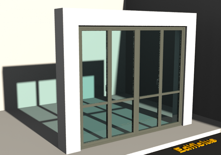 Menuiseries 3D - FN[R] 4VB[1V] - ACCA software