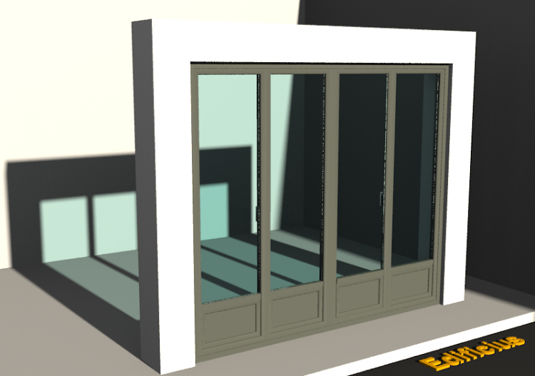 Menuiseries 3D - FN[R] 4VB[1P] - ACCA software