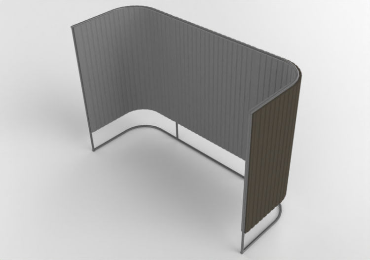 Acessórios 3D - Divisor de ambiente em tecido - Kokuyo -...