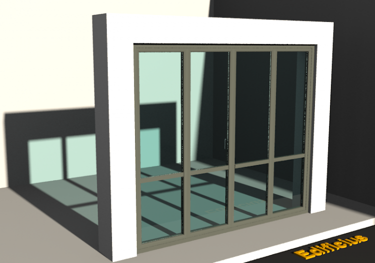 3D Tür/Fenster - FN[R] 2AB[2V]+2F[2V] - ACCA software