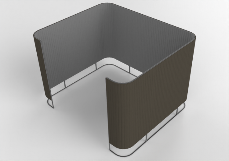Accesorios 3D - Pared de tela - Kokuyo - Inframe - SN...
