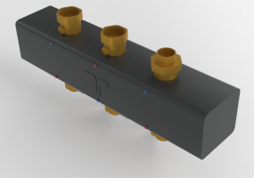Verteiler für Heizungsanlage 2 Wege - 5538G2M3 - 557 0368