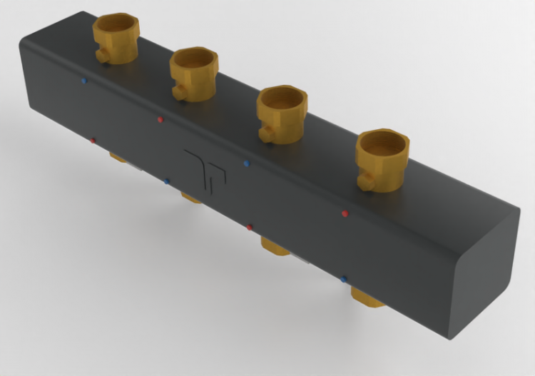 Verteiler für Heizungsanlage 3 Wege - 5538G3M4 - 557 0370 -...