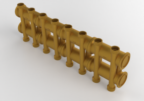 Beidseitiger Verteiler 8 Wege DN25 - 1906 - 190 0007
