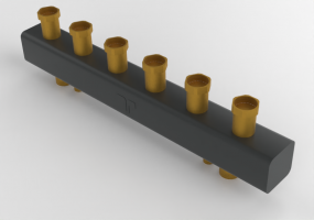 Hydraulische Weiche/Verteiler aus Stahl für Heizung mit 3 Wege - 5539X - 557 0003