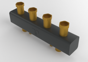 Hydraulische Weiche/Verteiler aus Stahl für Heizung mit 2 Wege - 5539X - 557 0001