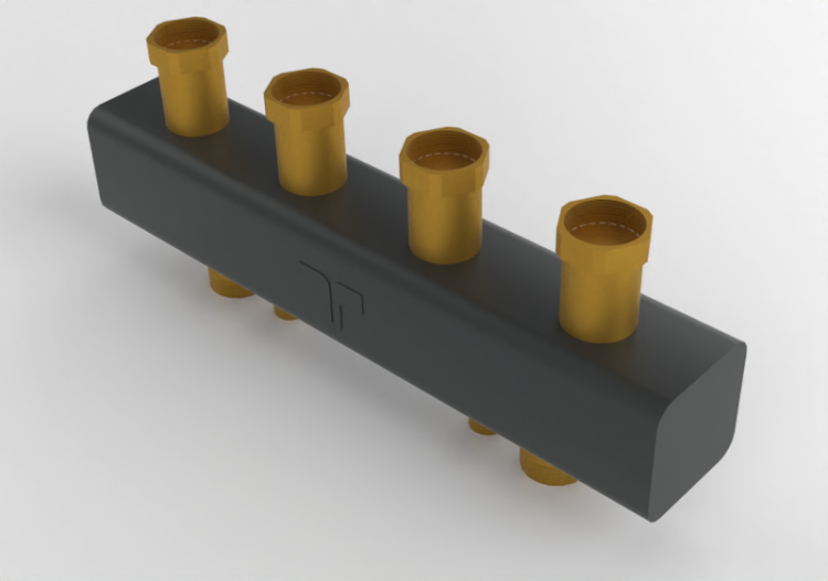 Steel hydraulic separator/manifold for heating systems,...