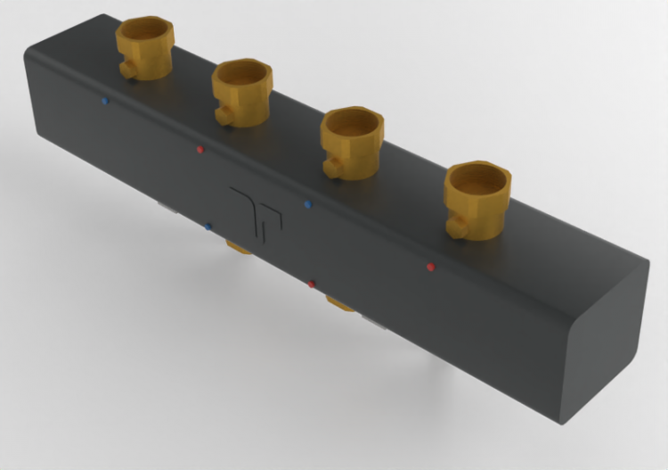 Boiler-room Manifold, 2-way - 5538G2M4 - 557 0369 - ACCA...