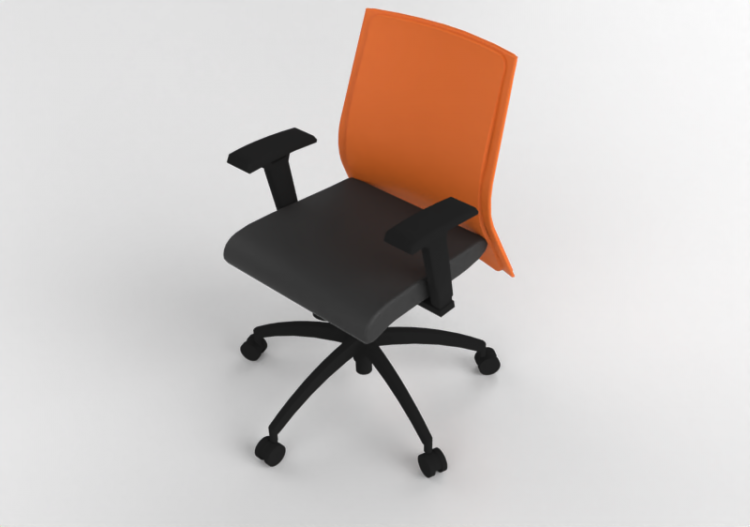 Cadeira 3D - Cadeira giratória em couro - Modernform -...