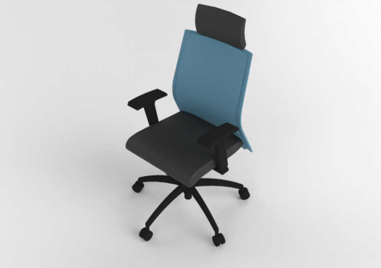 Cadeira 3D - Poltrona giratória em couro - Modernform -...