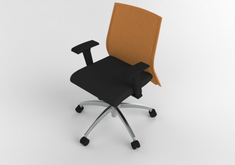 Sedie 3D - Sedia girevole in Tessuto - Modernform - Serie...