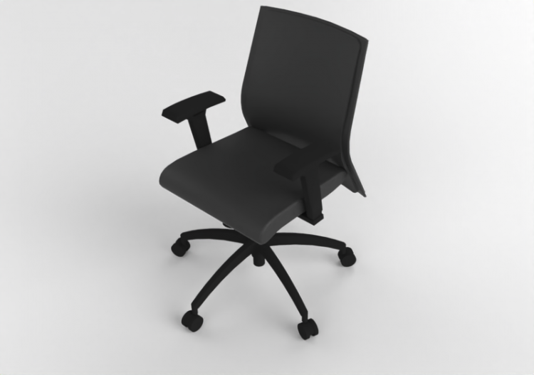 Cadeira 3D - Cadeira giratória em couro - Modernform -...