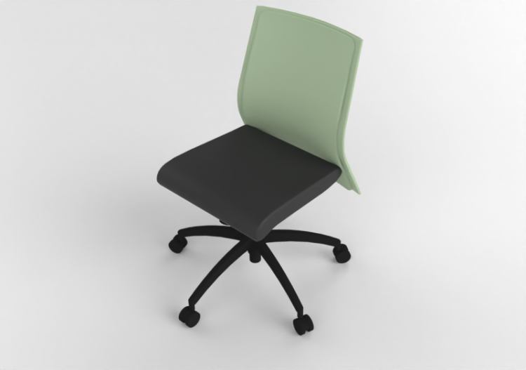 Cadeira 3D - Cadeira giratória em couro - Modernform -...