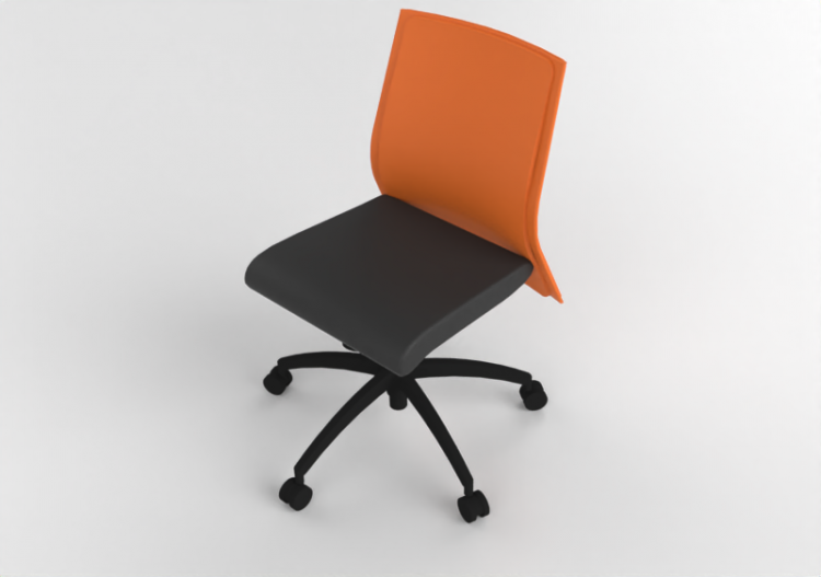 Sedie 3D - Sedia girevole in pelle - Modernform - Serie 11...