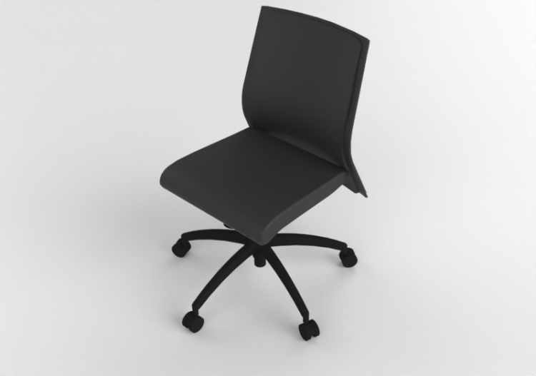 Cadeira 3D - Cadeira giratória em couro - Modernform -...