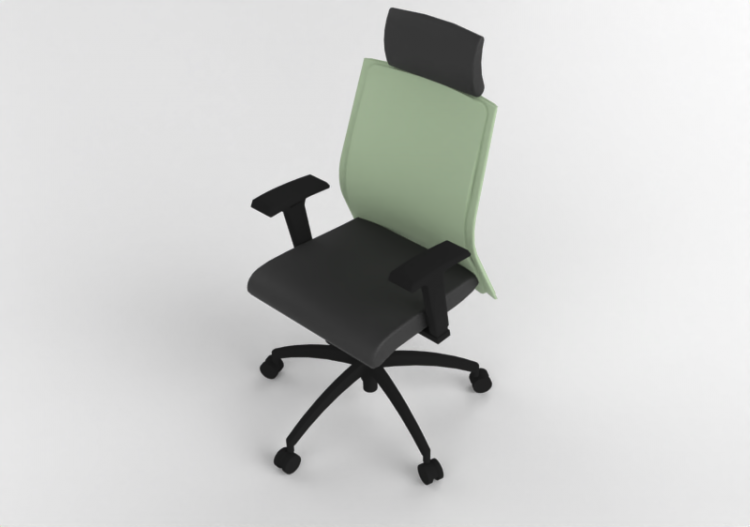 椅子 - Swivel armchair in leather - Modernform - Serie 11 -...
