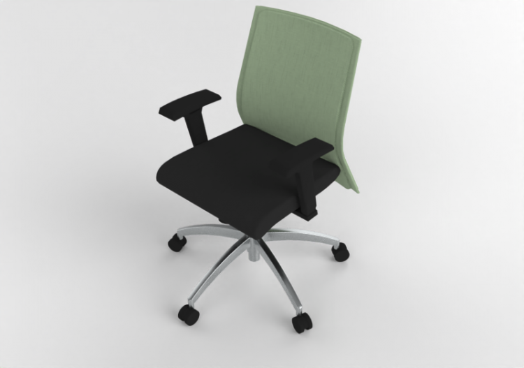 Cadeira 3D - Cadeira giratória em tecido - Modernform -...