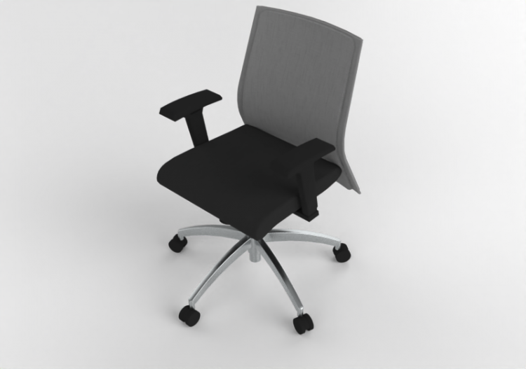 Sedie 3D - Sedia girevole in Tessuto - Modernform - Serie...