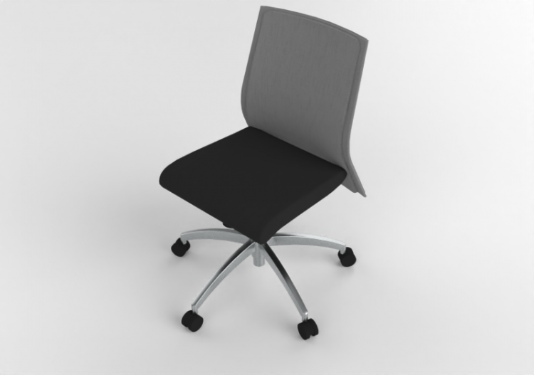 Chaises 3D - Chaise tournante en Tissu - Modernform - Série...