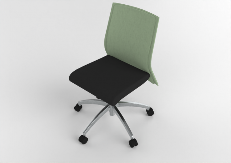 Chaises 3D - Chaise tournante en Tissu - Modernform - Série...